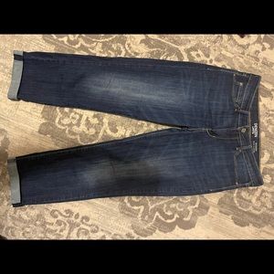 Qty 2 pair Levi denim ankle cropped boyfriend cut